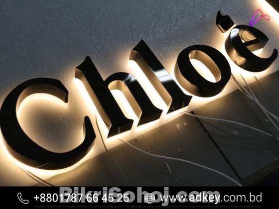 3D Acrylic Backlit & Frontlit Acrylic Letter